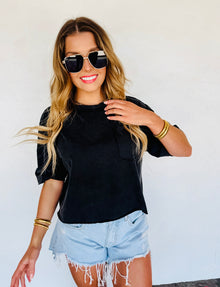  Preorder eta 7/14- Regan raw hem tee