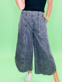 Vacay ready tulip pants charcoal