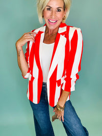 Summer statement blazer red