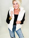 Glisten and glossy puffer vest
