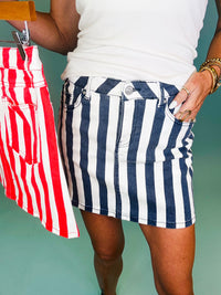 The nova stripe skirt/ 2 colors