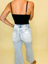 Catch the ball cropped denim