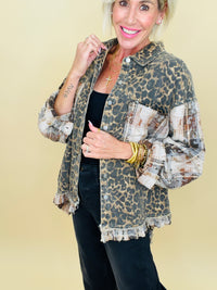 Leaves, leopard & lattes jacket