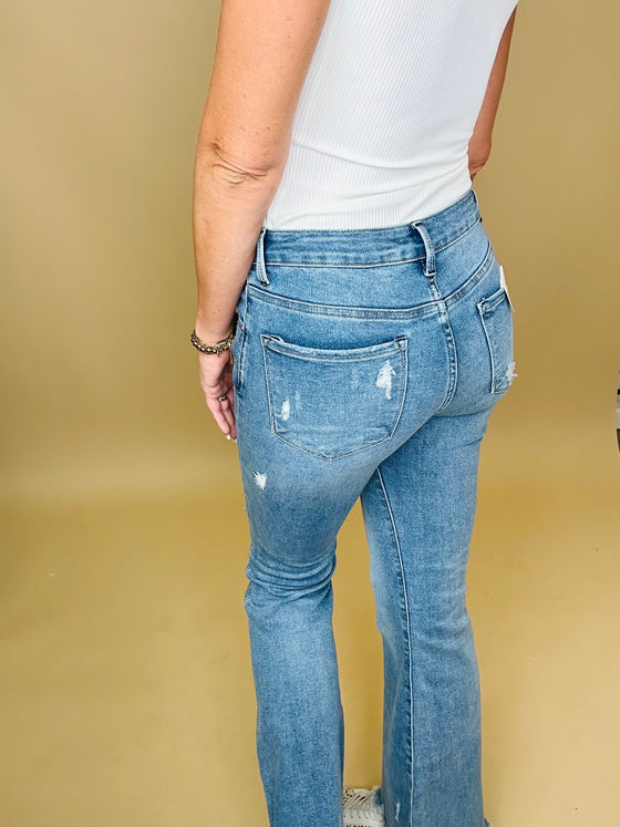 The Riley Frayed Ankle flare