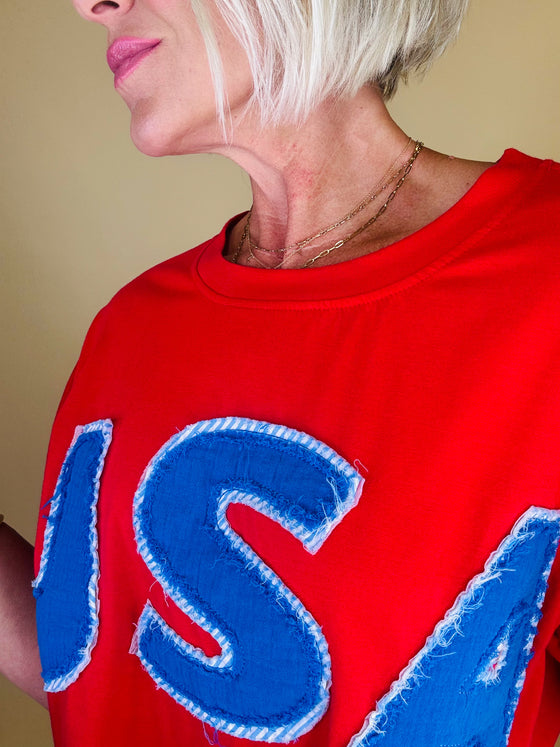 Bold and proud usa tee