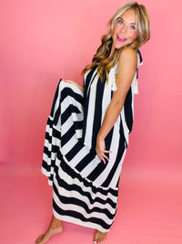 Coral coast maxi dress black