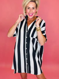 Red hot summer dress black