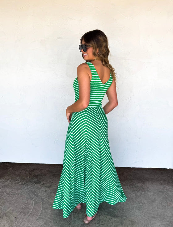 Preorder ETA 6/26- Luciana stripe dress