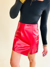 The diva faux leather skirt