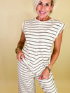 Sunny beach stroll stripe set