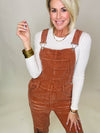 The denny distressed corduroy overalls