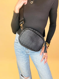 Woven wanderer crossbody