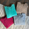 Embossed sweatshirts