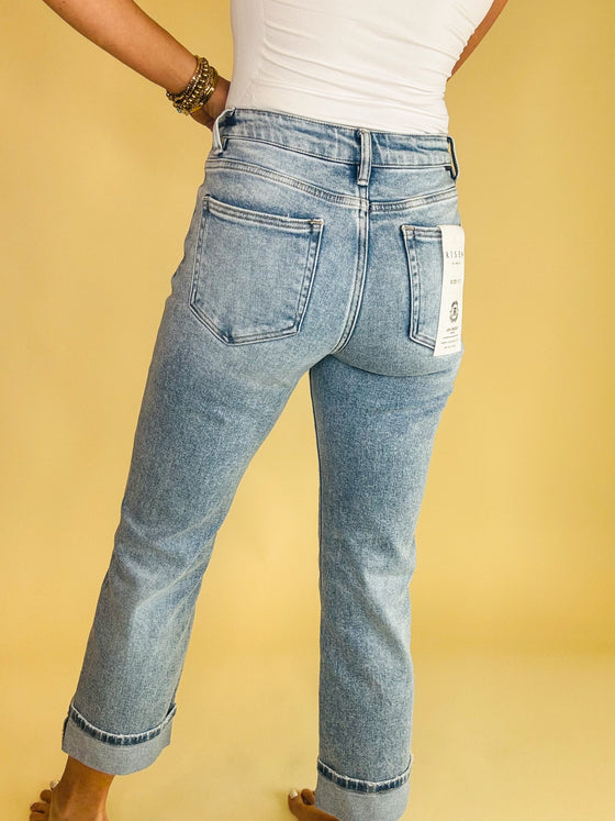 The Maria cuffed denim