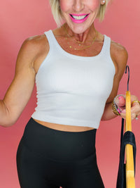 Rebecca ribbed tank/ 2 colors