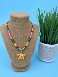 Star statement  Beaded Necklace