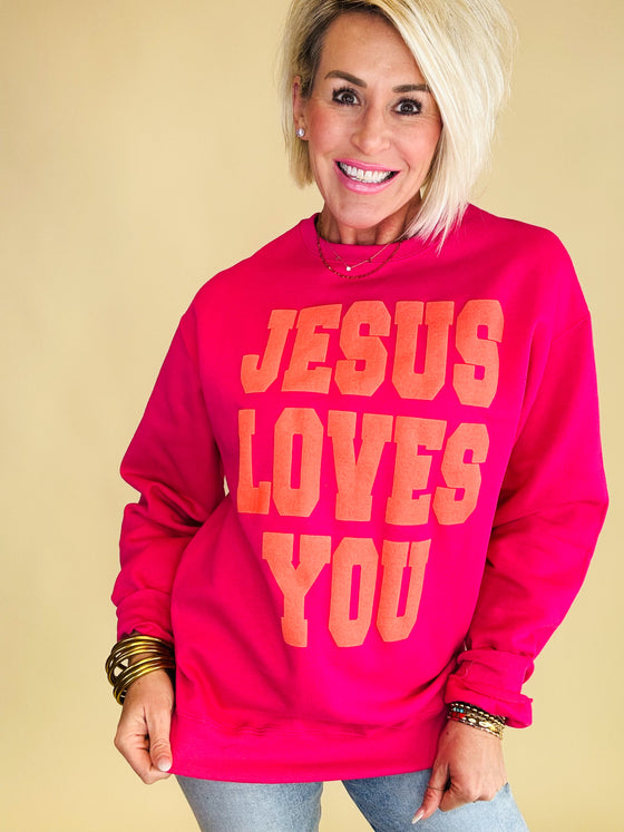 Jesus loves you sweatshirt