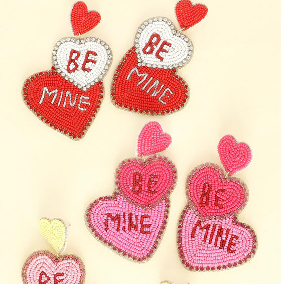 Be mine heart candy earrings