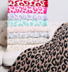 Leopard reversible blanket
