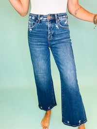 Golden hour cropped denim