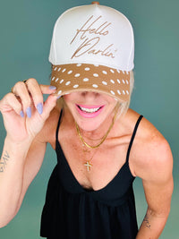 Hello darlin polka dot hat