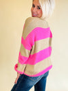 The kadie stripe knit sweater