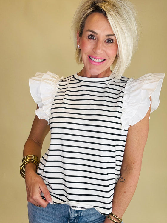 The Ayla stripe top