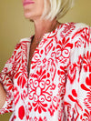 Red, white and chic top