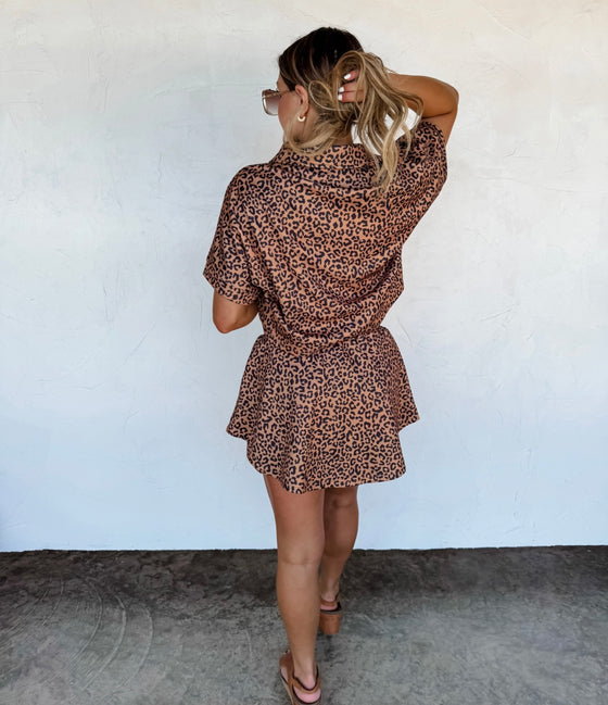 Preorder eta 6/1- hot to spot cheetah skort set