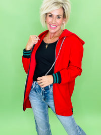 Red zone hoodie jacket