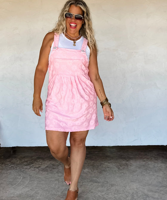 Preorder Eta 6/1- sunshine and daisies overall dress