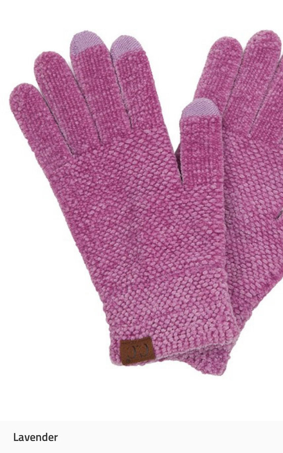 Smart tip chenille gloves