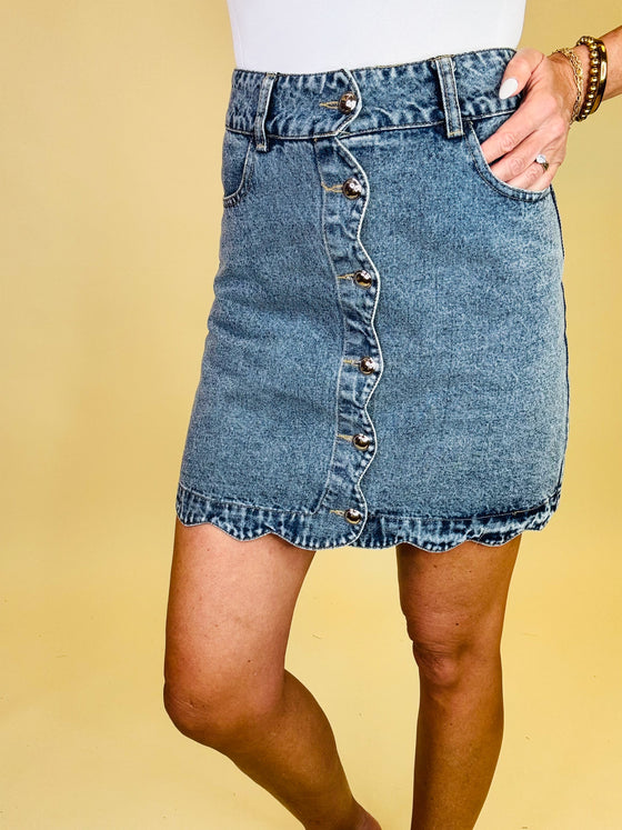 The tinsleigh denim skirt