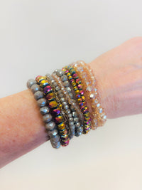 9 strand stretch bracelet/ 13 colors