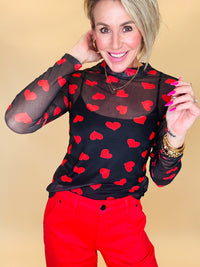 Heartbreaker mesh top