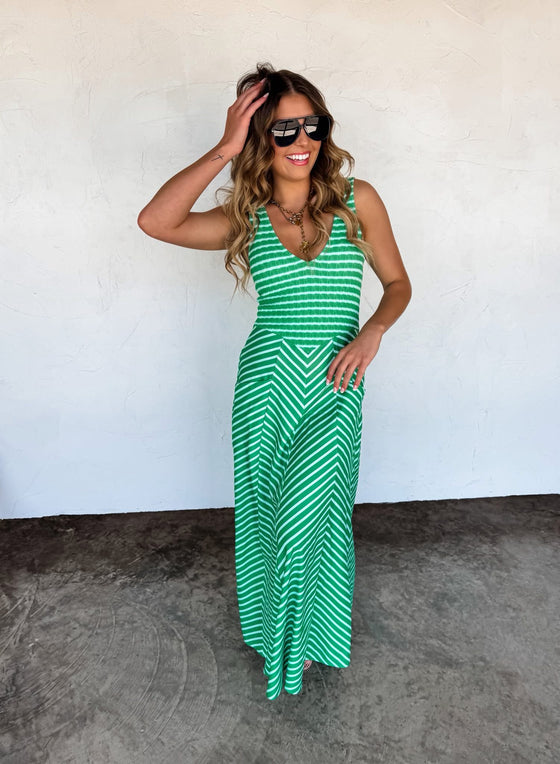 Preorder ETA 6/26- Luciana stripe dress