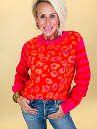 Crimson wild sweater