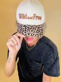 Wild and free embroidered hat