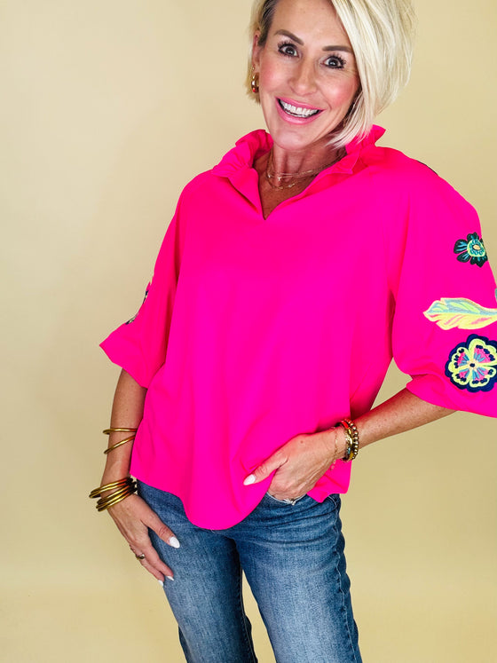 Pina colada and palms top