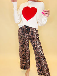 Spring safari leopard pants