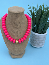 Pink punch necklace
