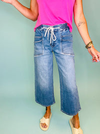 The brynnlee drawstring denim
