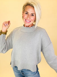 First down favorite sweater- grey
