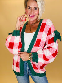Candy cane cozy cardigan