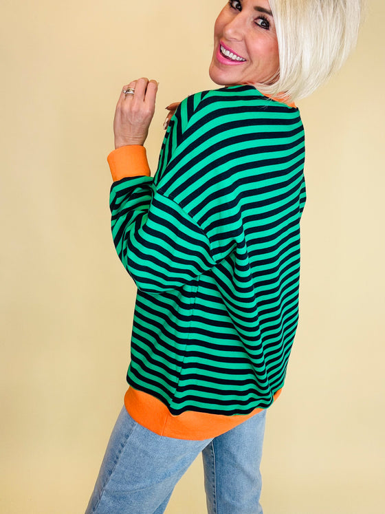 Gentry stripe top