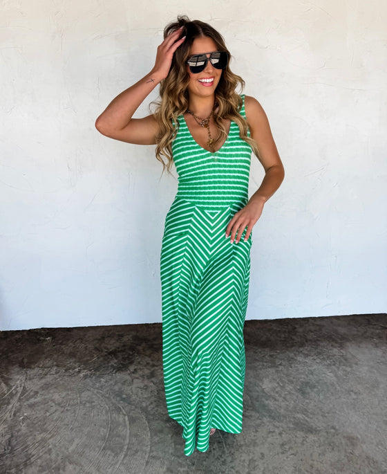 Preorder ETA 6/26- Luciana stripe dress