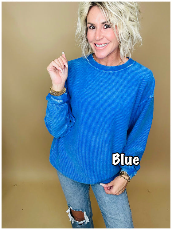 Casual Corded Pullover