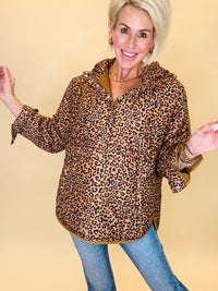 Peyton leopard puffer jacket