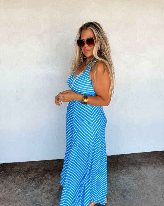 Preorder ETA 6/26- Luciana stripe dress