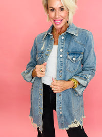 The dana denim oversized jacket